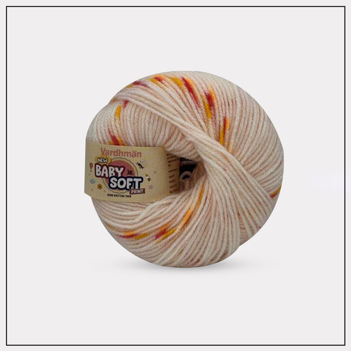 Baby Soft Print Knitting Yarn
