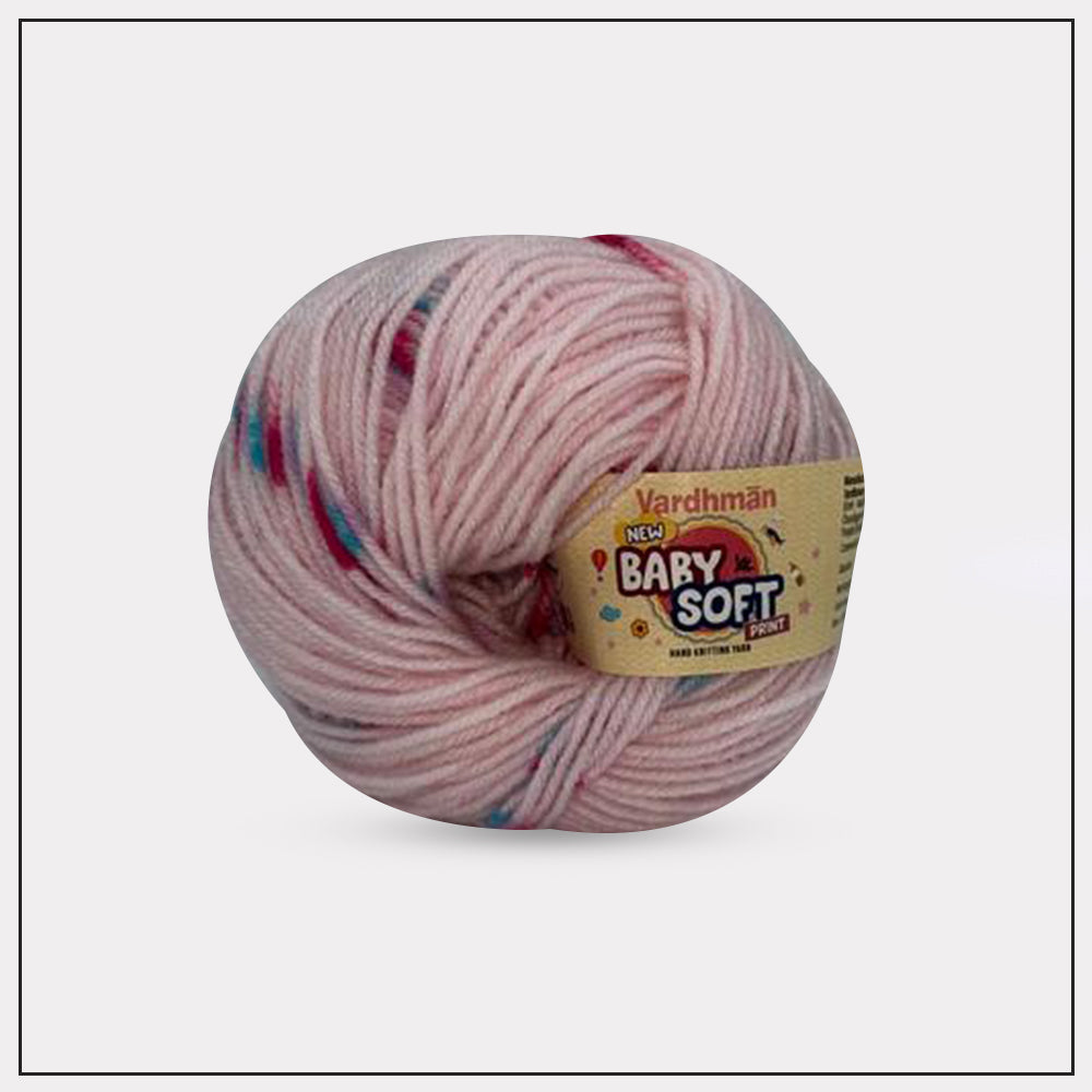 Baby Soft Print Knitting Yarn