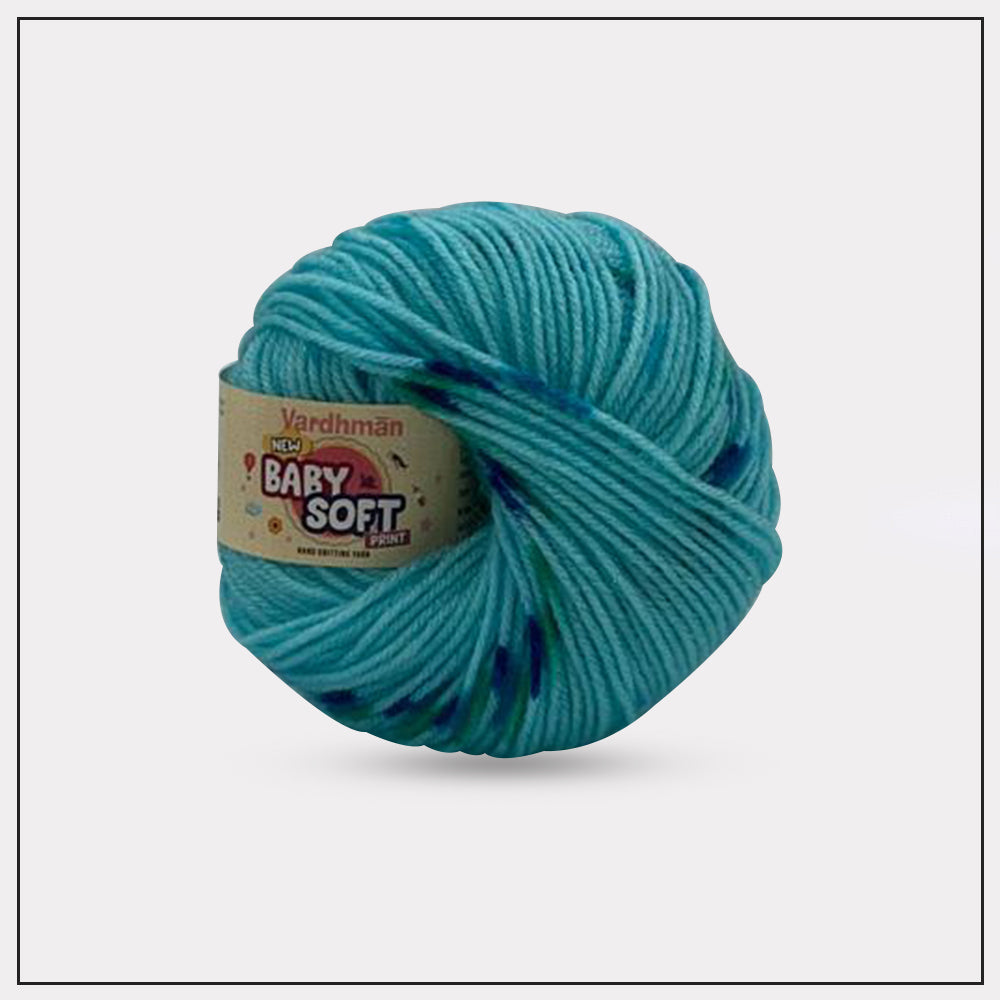 Baby Soft Print Knitting Yarn