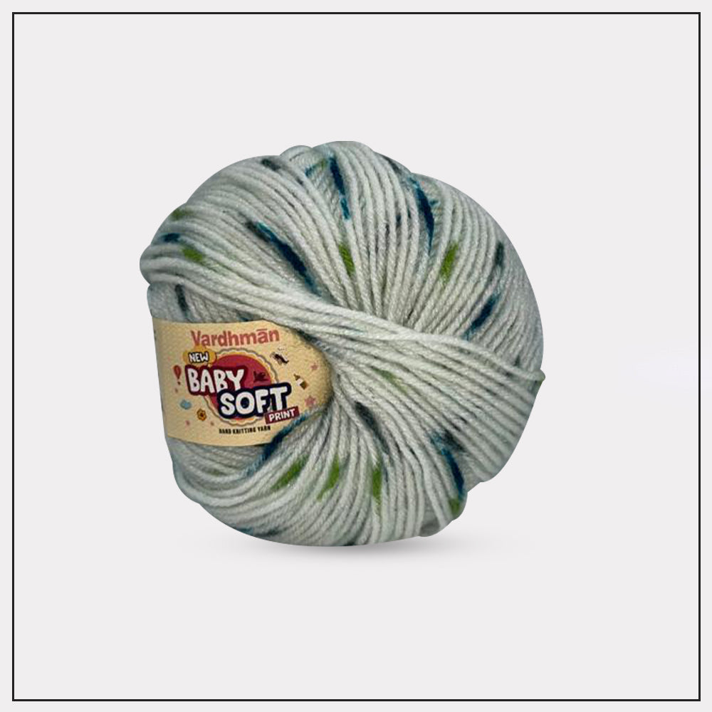 Baby Soft Print Knitting Yarn