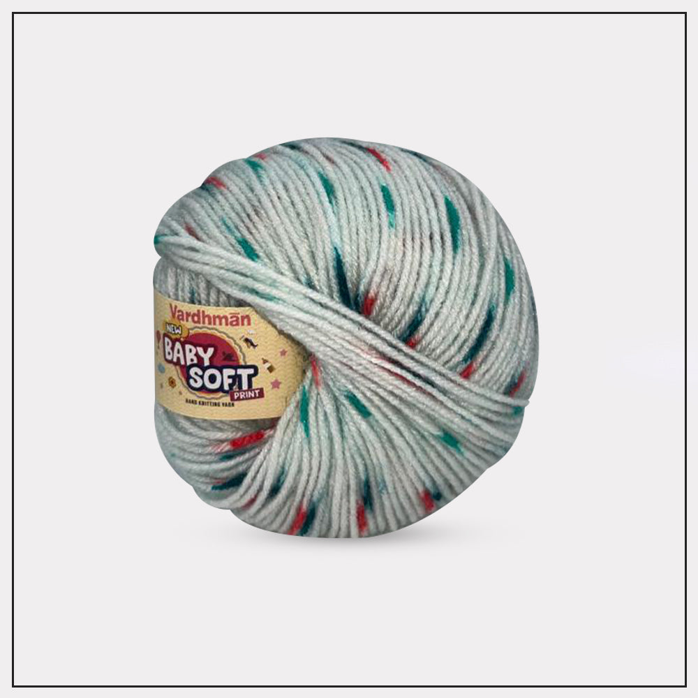 Baby Soft Print Knitting Yarn