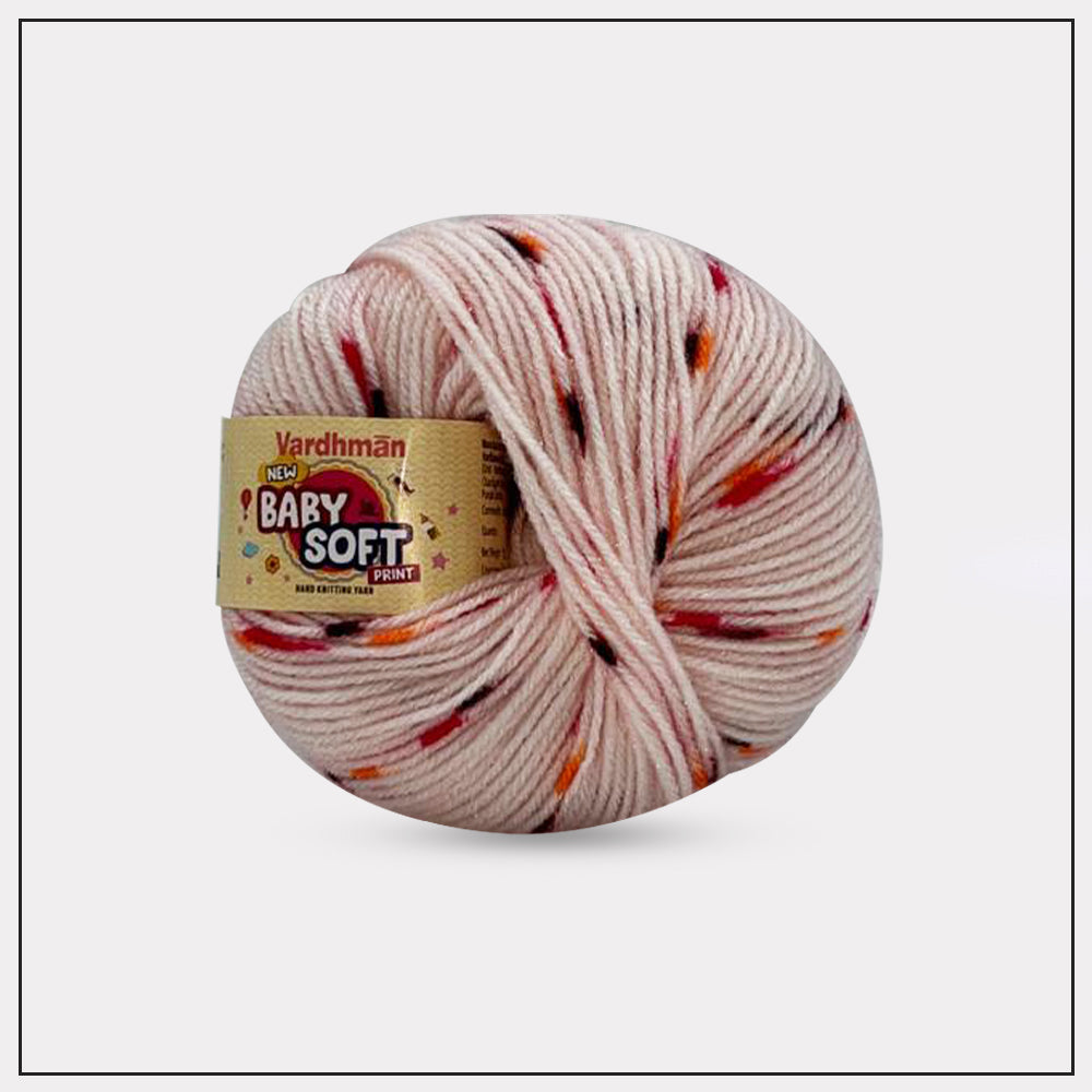 Baby Soft Print Knitting Yarn