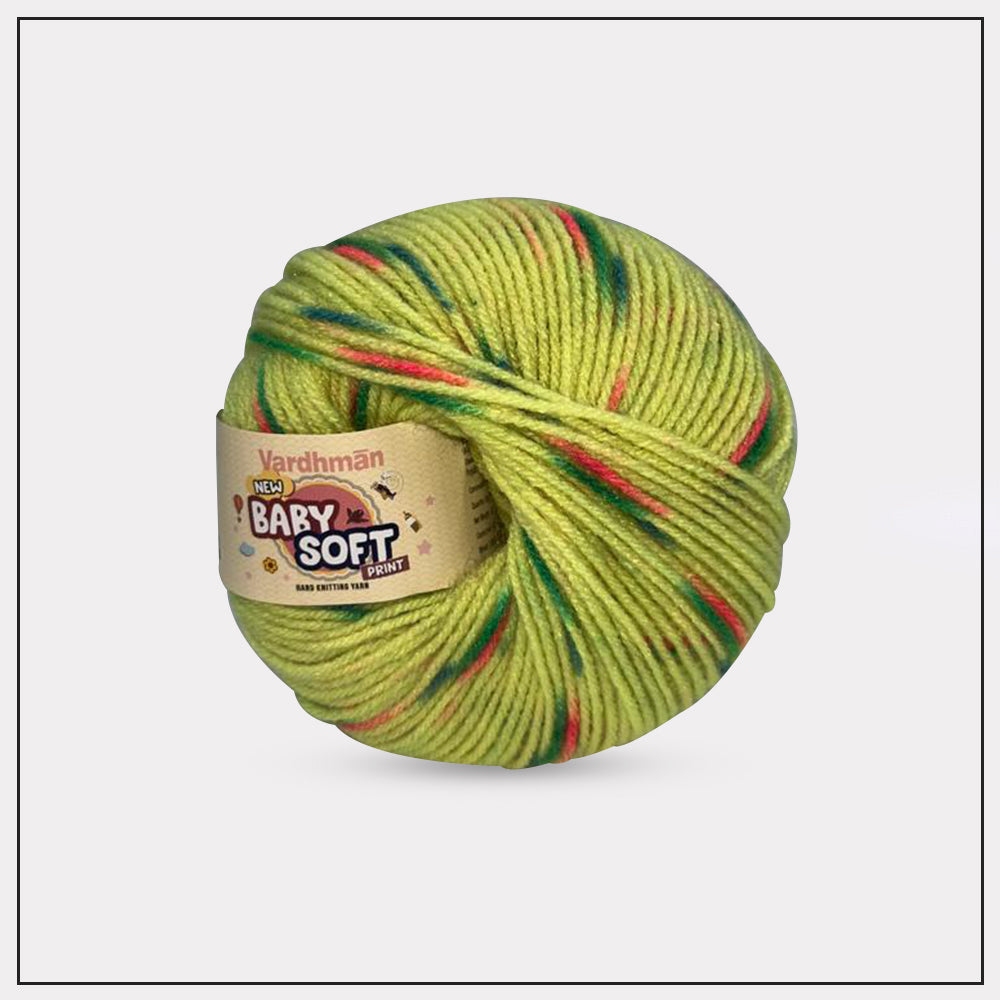 Baby Soft Print Knitting Yarn